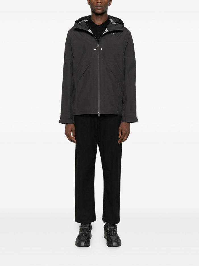 Stone Island Polo Nero Uomo a Maniche Lunghe 3