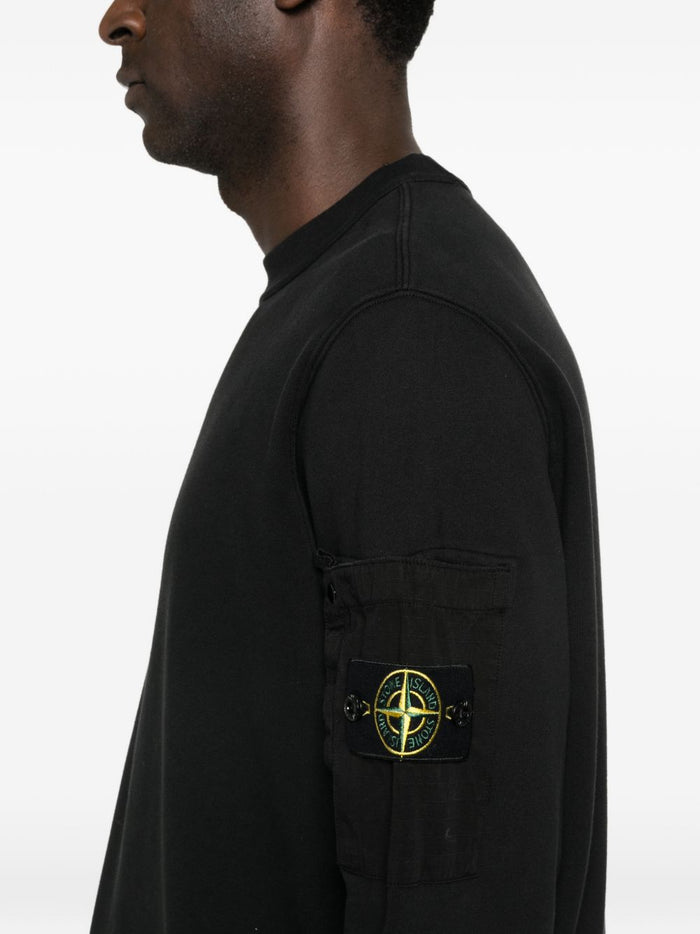 Stone Island Felpa Nero Uomo 4