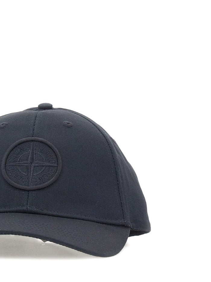 Stone Island Cappellino Blu Uomo Ricamo Compass 2