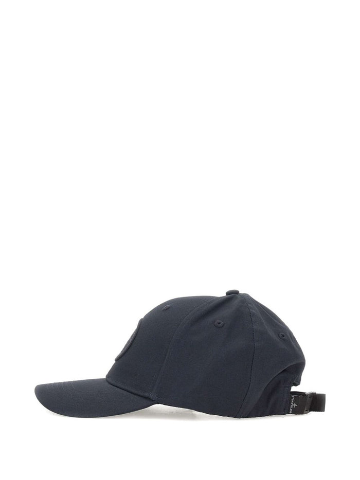 Stone Island Cappellino Blu Uomo Ricamo Compass 4