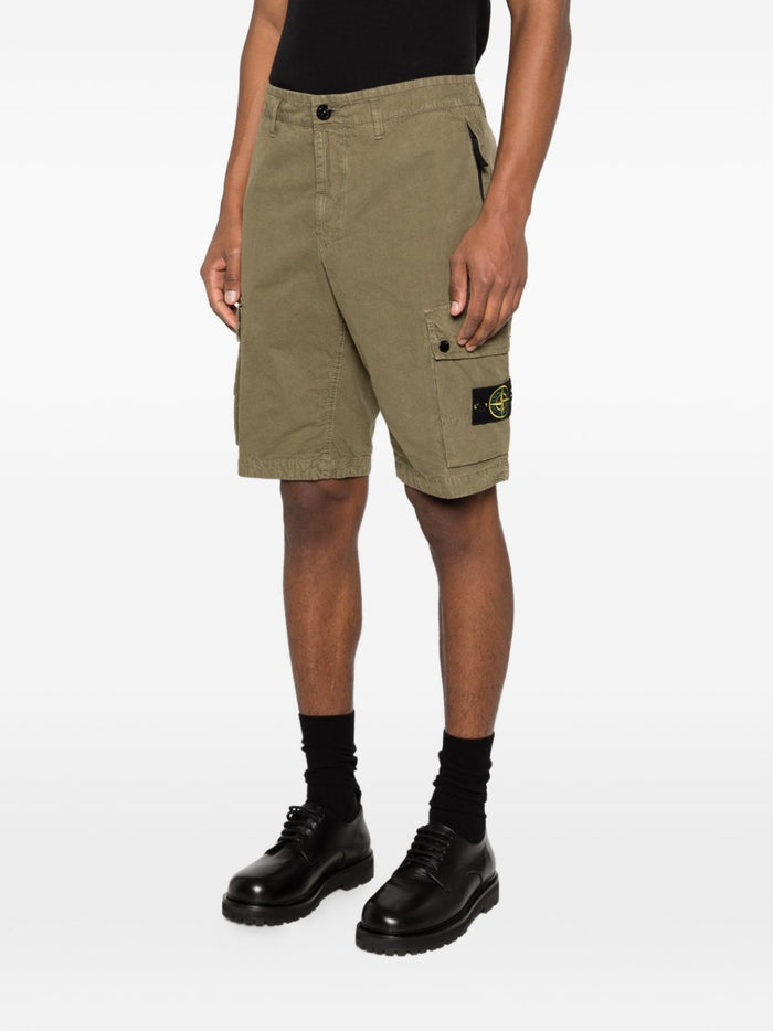 Stone Island Short Verde Uomo Cargo 4