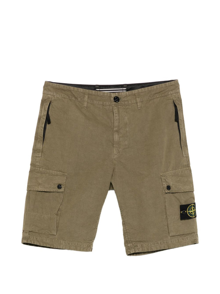 Stone Island Short Verde Uomo Cargo 1
