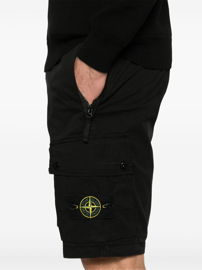 Stone Island Short Nero Uomo Cargo 3