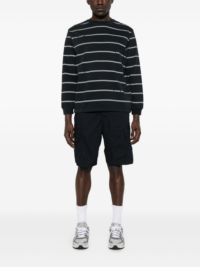 Stone Island Short Blu Uomo Cargo 5