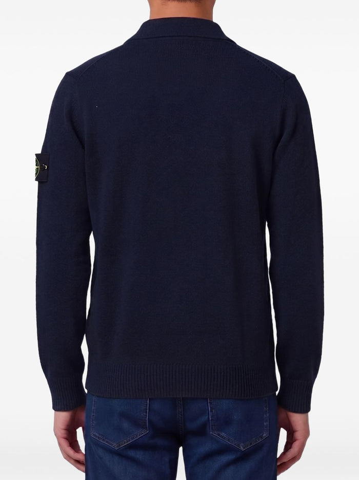 Stone Island Polo Blu Uomo 3