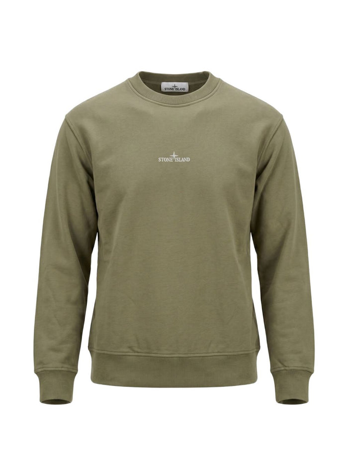 Stone Island Felpa Verde Uomo 1