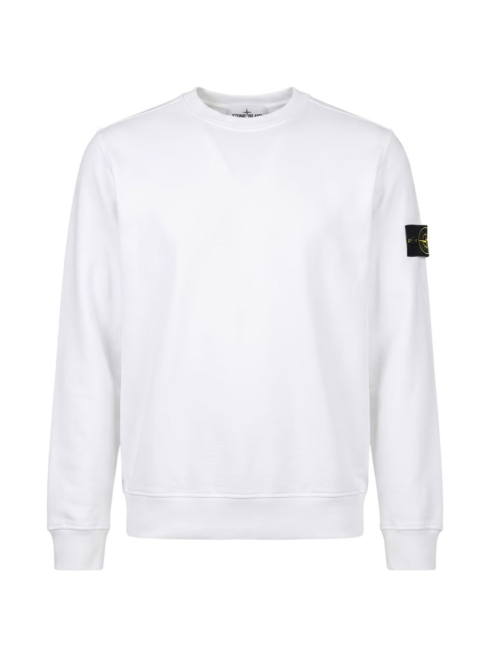 Stone Island Felpa Bianco Uomo 1