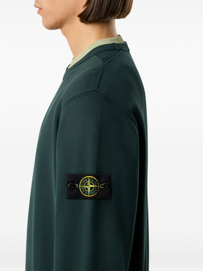 Stone Island Felpa Verde Uomo 7