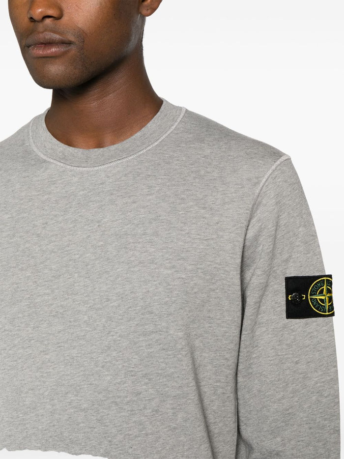 Stone Island Felpa Grigio Uomo 5