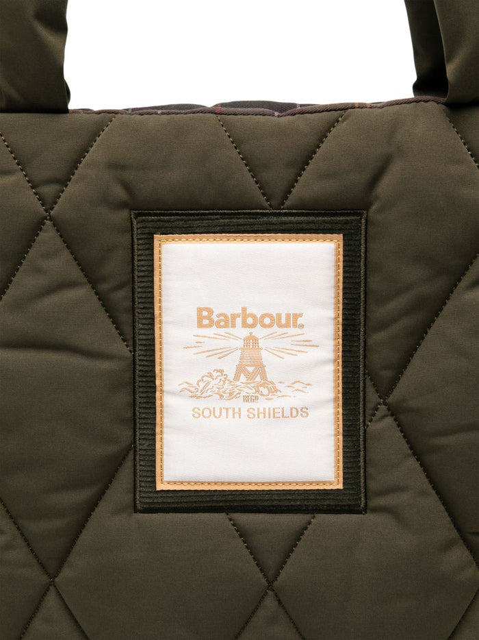 Barbour Damen – Gepolsterte Tasche in grün 5