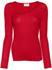 P.a.r.o.s.h. Maglia Rosso Donna a coste 5