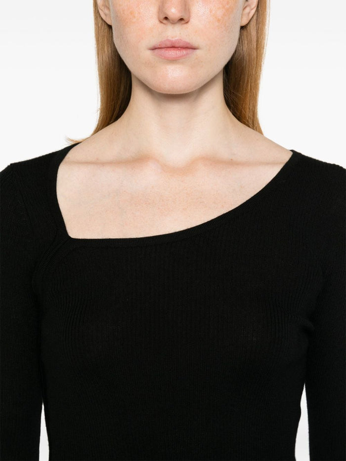 P.a.r.o.s.h. Maglia Nero Donna a coste 4