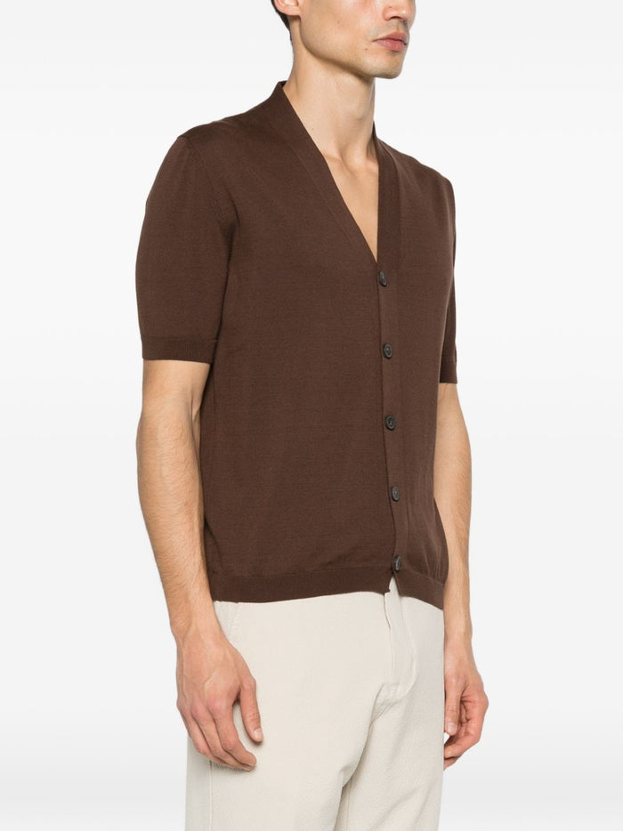 Luigi Gentile Cardigan Marrone Uomo 3