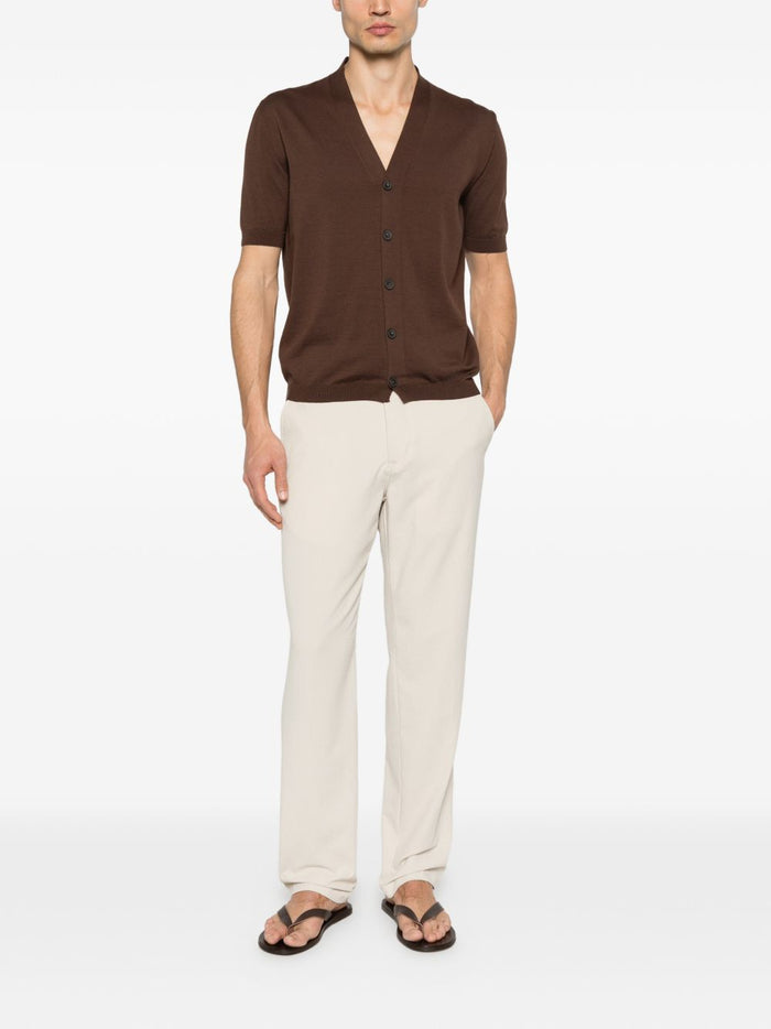 Luigi Gentile Cardigan Marrone Uomo 5