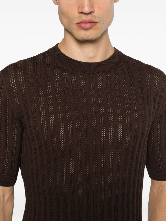 Luigi Gentile Maglia Marrone Uomo 4