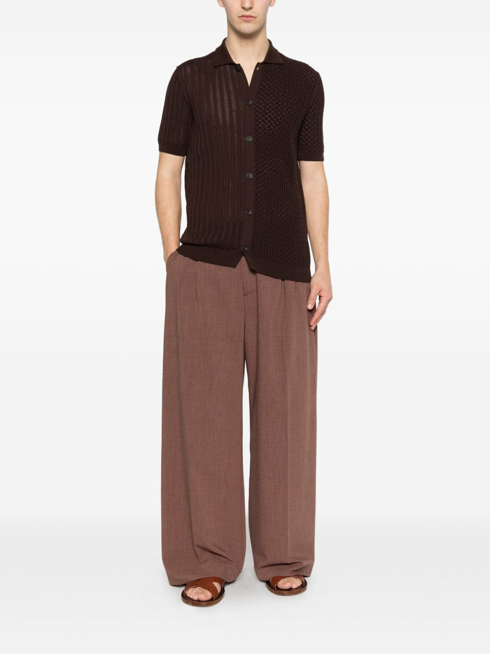 Luigi Gentile Camicia Marrone Uomo 2
