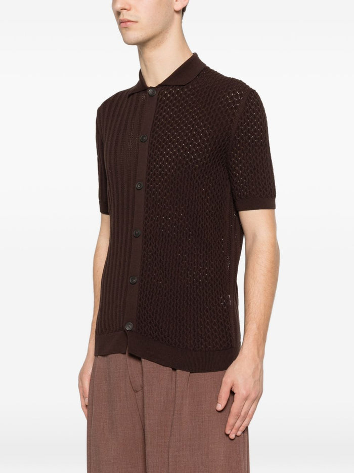 Luigi Gentile Camicia Marrone Uomo 3