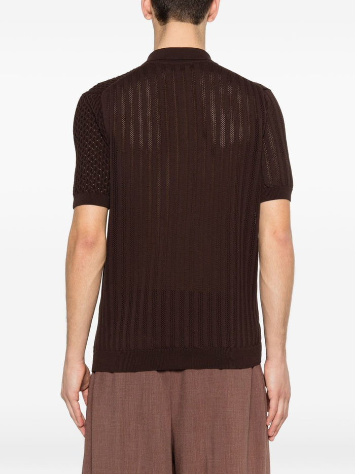 Luigi Gentile Camicia Marrone Uomo 4