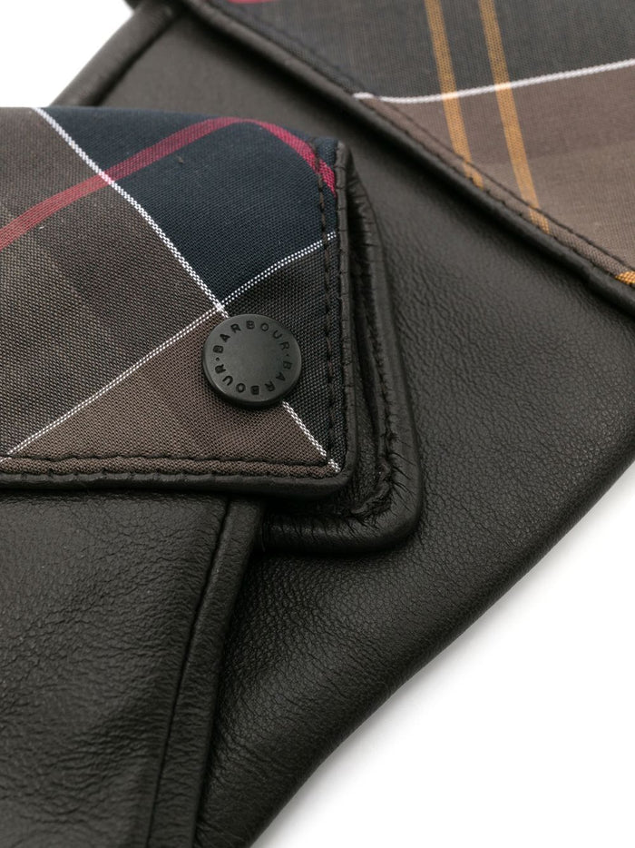 Barbour Women's Brown Check Gloves 2