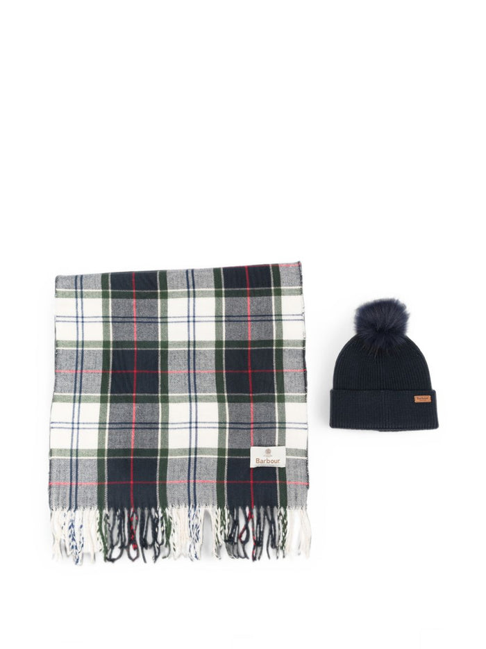 Barbour Cappello + Sciarpa Marrone Donna 1