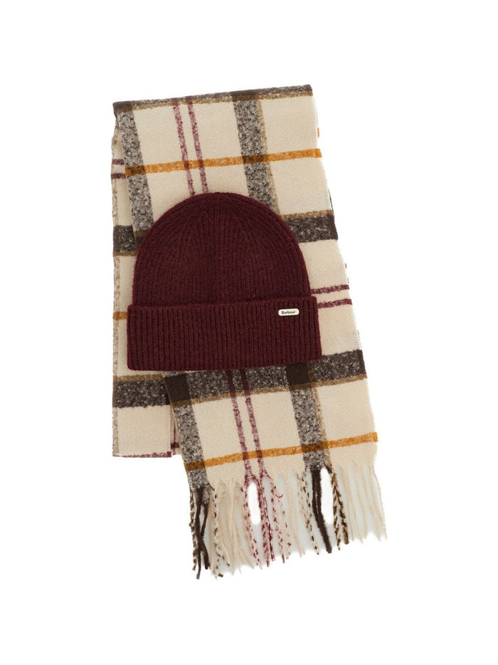 Barbour Cappello + Sciarpa Marrone Donna 1