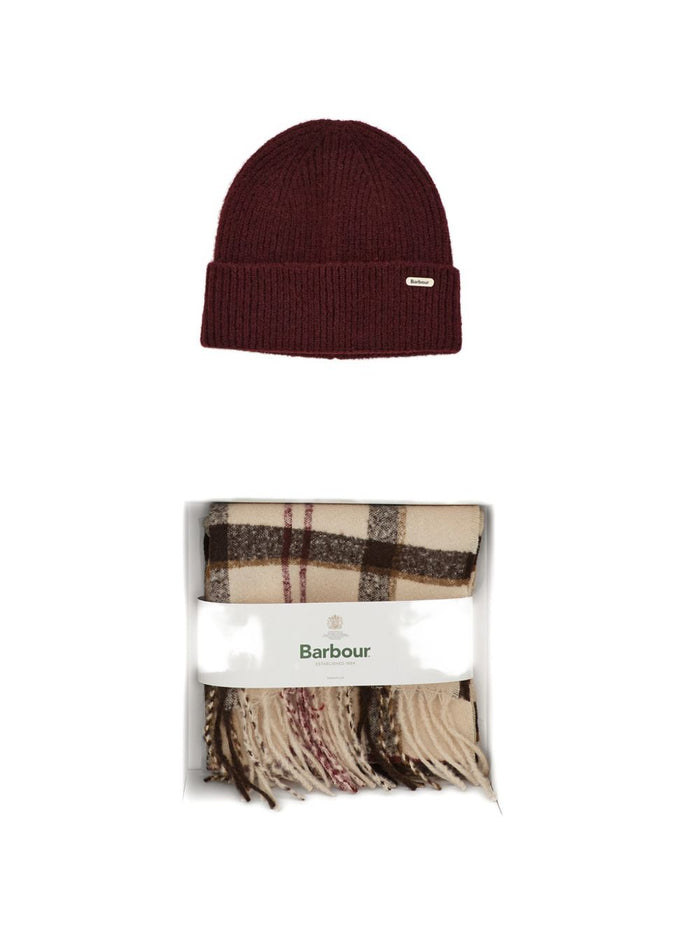 Barbour Cappello + Sciarpa Marrone Donna 2