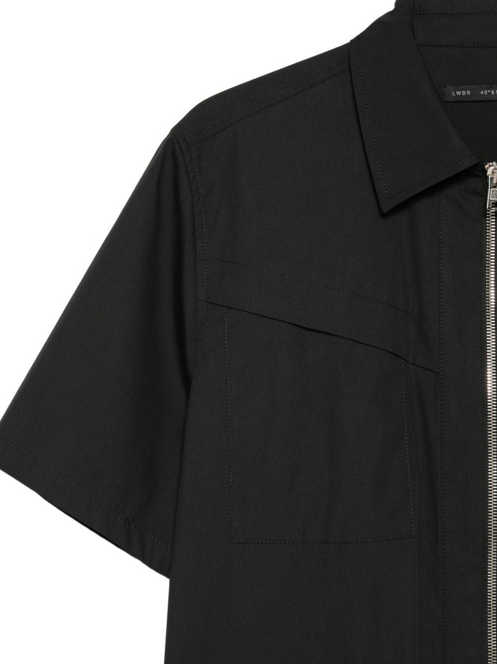 Low Brand Camicia Zip Uomo Nero 3