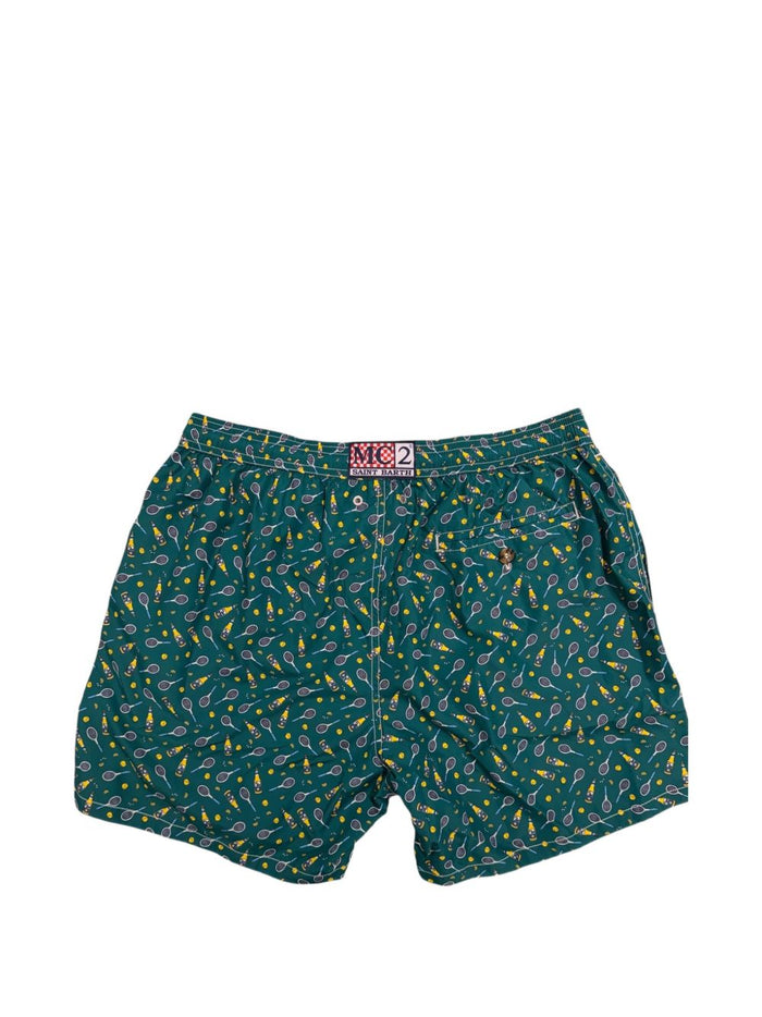 Mc2 Saint Barth Boxer Lighting Tennis Uomo Verde 3