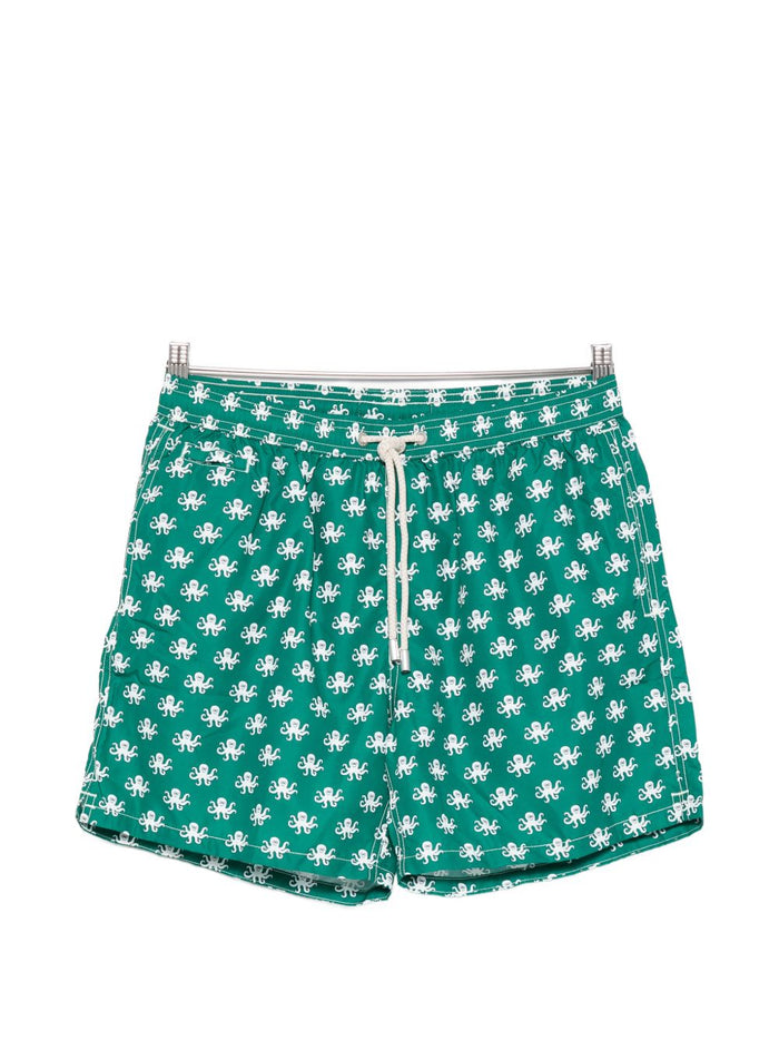 Mc2 Saint Barth Boxer Badehose Lighting Oktopus Herren Grün 1