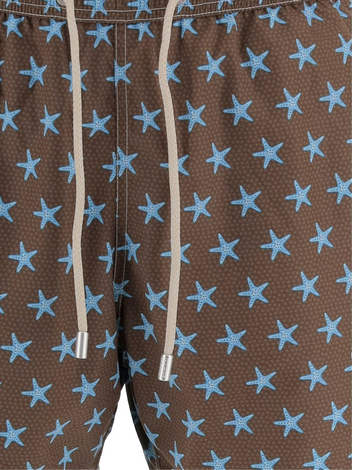 Mc2 Saint Barth Men's Boxer Lighting Micro Stars Brown 3