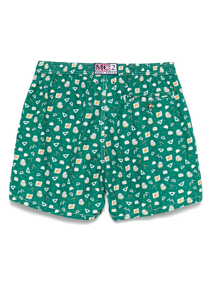 Mc2 Saint Barth Lighting Herren Boxershorts Grün 2