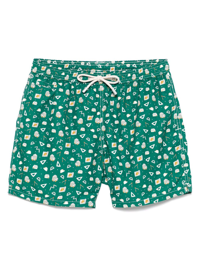 Mc2 Saint Barth Lighting Herren Boxershorts Grün 1