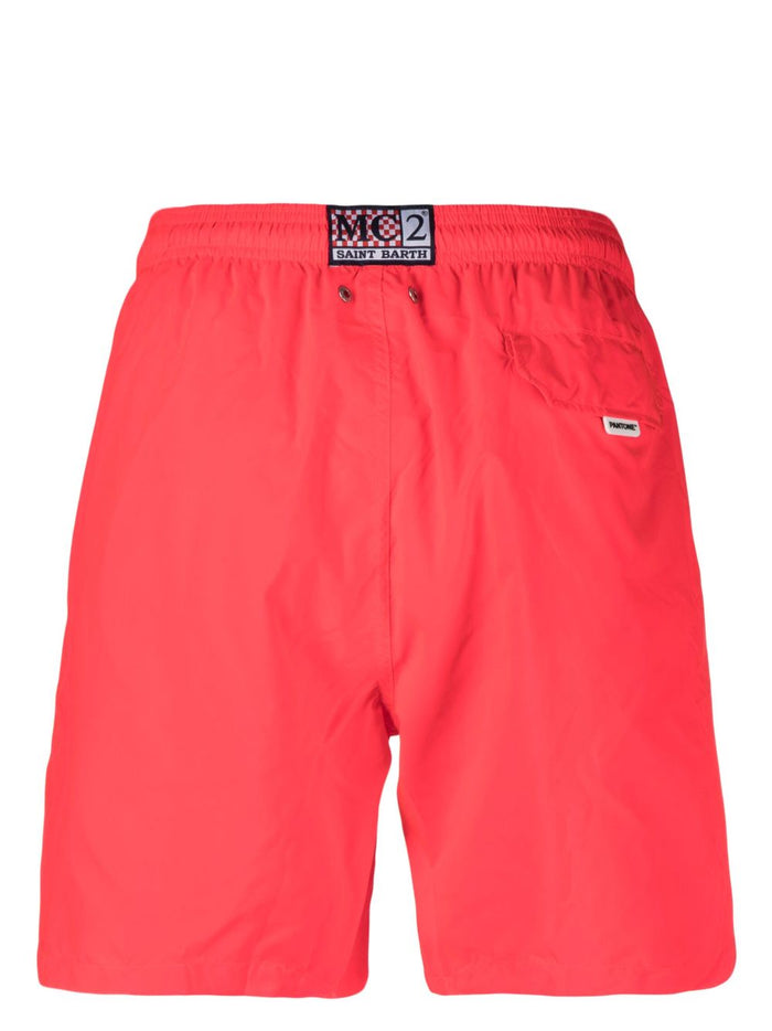 Mc2 Saint Barth Lighting Pantone Rote Boxershorts für Herren 2