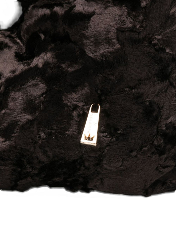 La Milanesa Brown Women's Medium Tote Bag Astrakhan 4