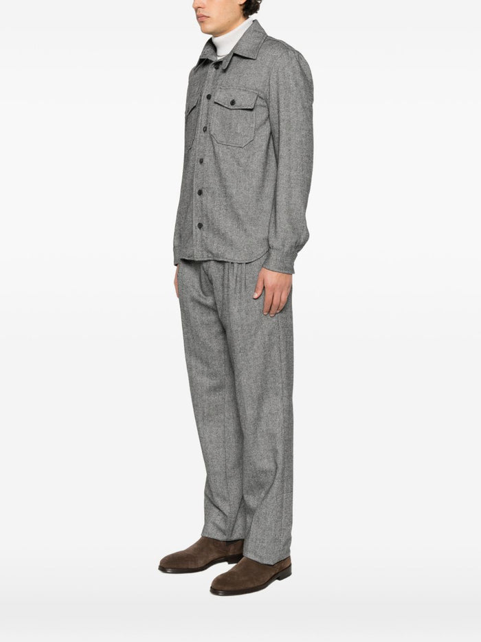 Officina Sartoriale Camicia Marrone Uomo 4