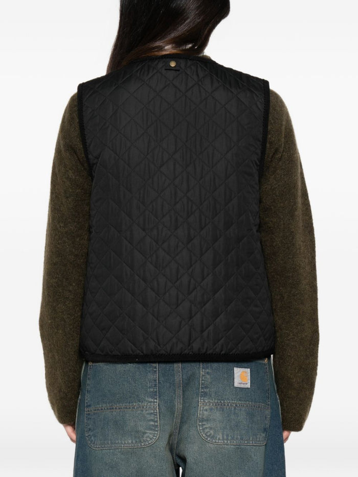 Barbour Gilet Nero Donna 4