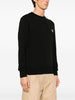 Maison Kitsune Felpa Nero Uomo Micro Patch Volpe 2