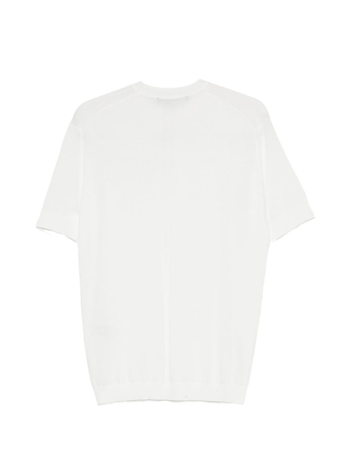 Low Brand T-shirt in Filo Uomo Bianco 2