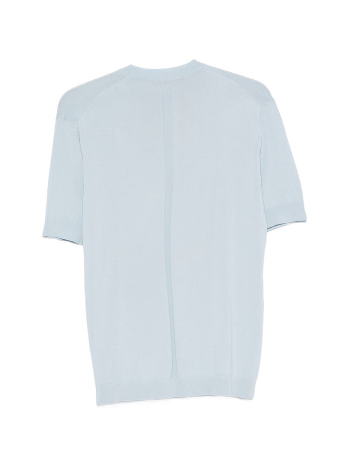 Low Brand T-shirt in Filo Uomo Celeste 2