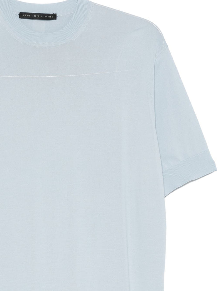 Low Brand T-shirt in Filo Uomo Celeste 3