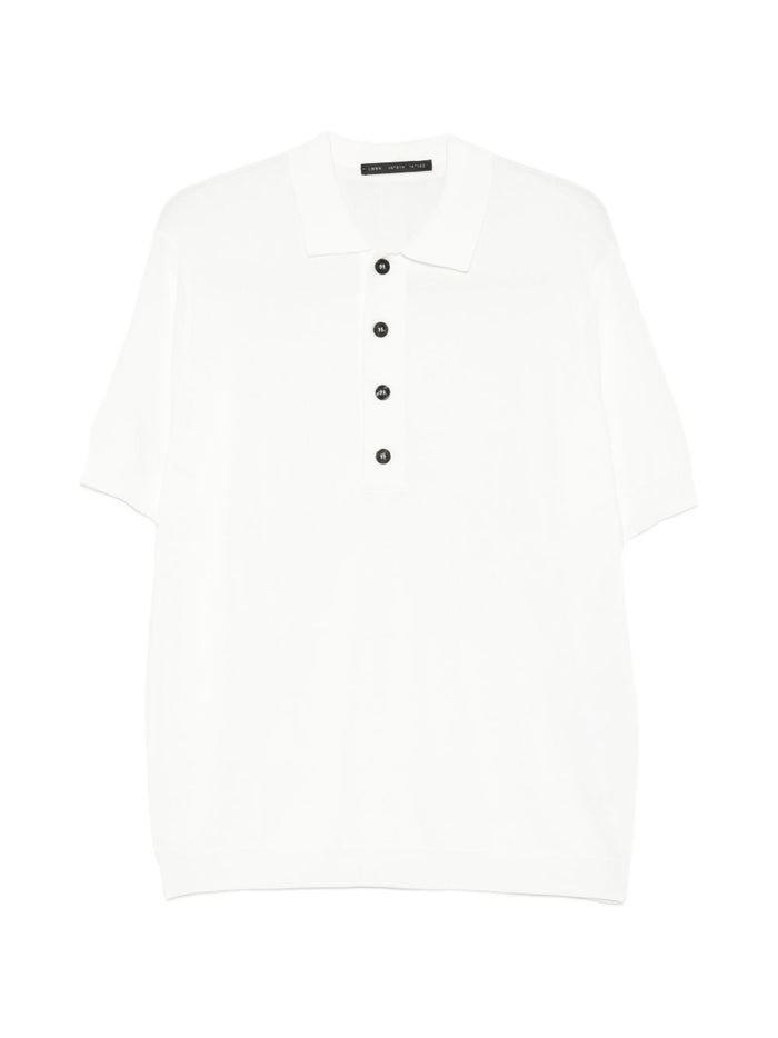 Low Brand Polo Quattro Bottoni Uomo Bianco 1