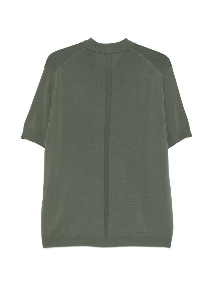 Low Brand Polo Quattro Bottoni Uomo Verde 2