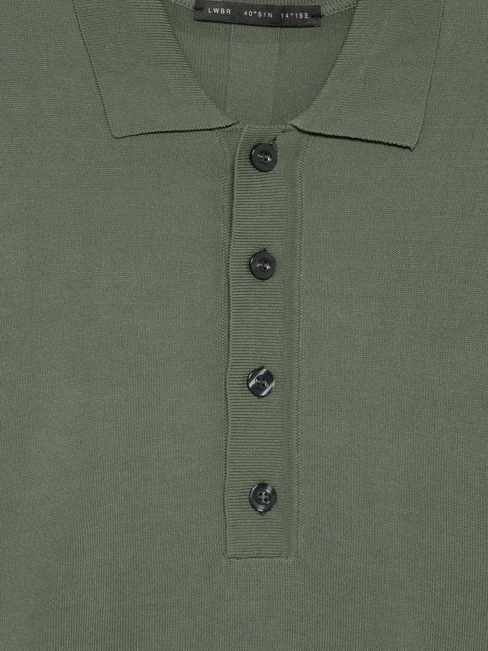 Low Brand Polo Quattro Bottoni Uomo Verde 3
