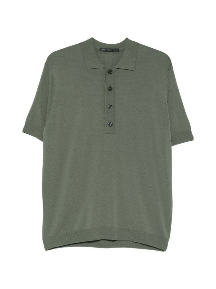 Low Brand Polo Quattro Bottoni Uomo Verde 1