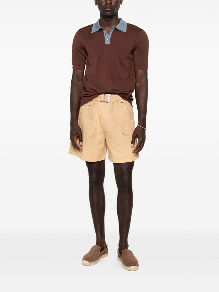 Gallia Polo Tre Bottoni Uomo Marrone 2