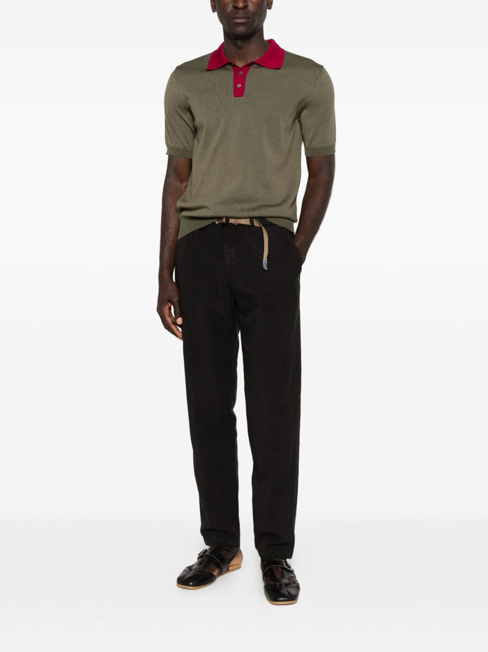 Gallia Polo Tre Bottoni Uomo Verde 2