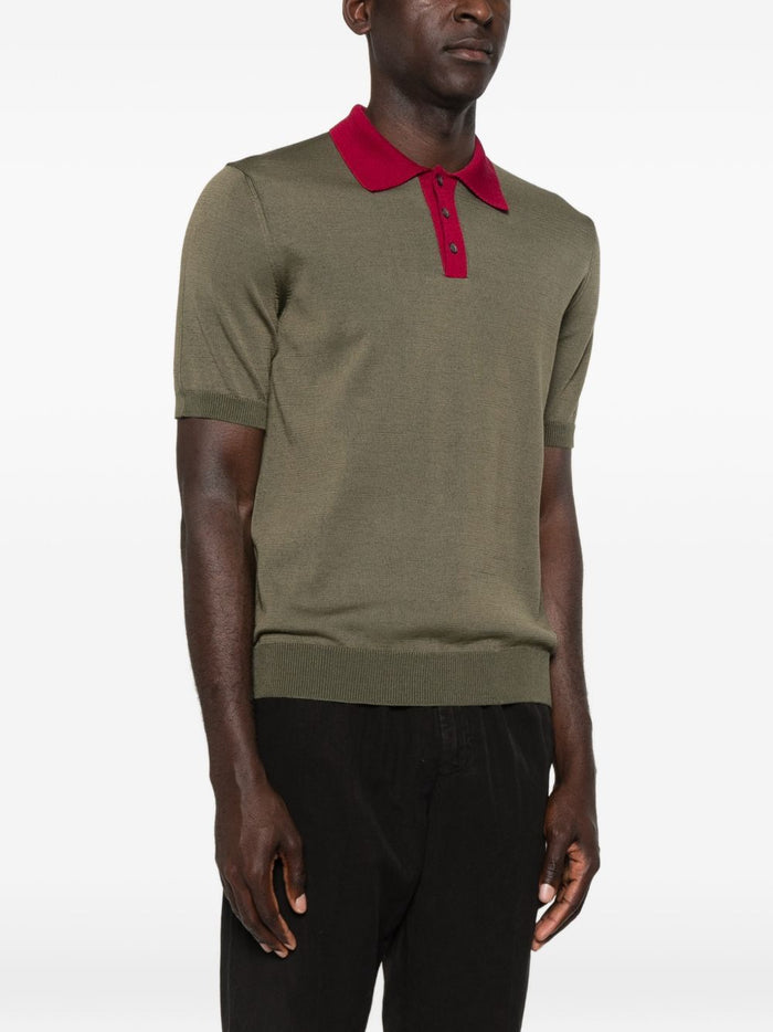 Gallia Polo Tre Bottoni Uomo Verde 1