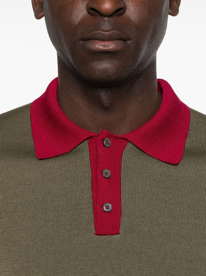 Gallia Polo Tre Bottoni Uomo Verde 4