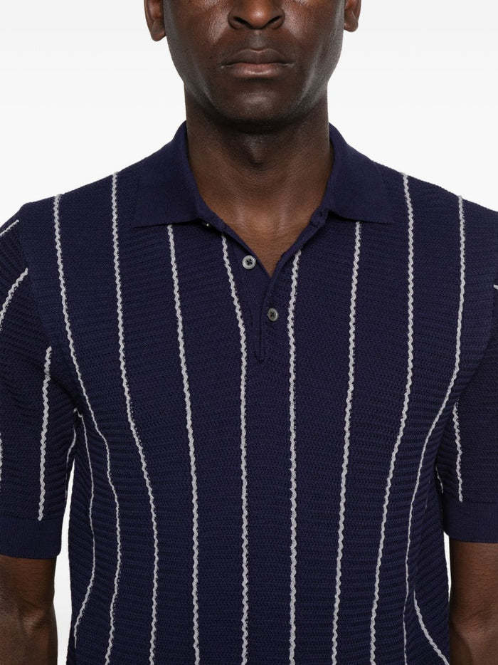 Gallia Polo Rigata Uomo Blu 4