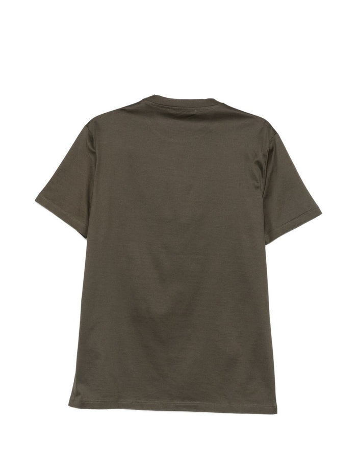 Low Brand T-shirt Scollo Tondo Uomo Verde 2